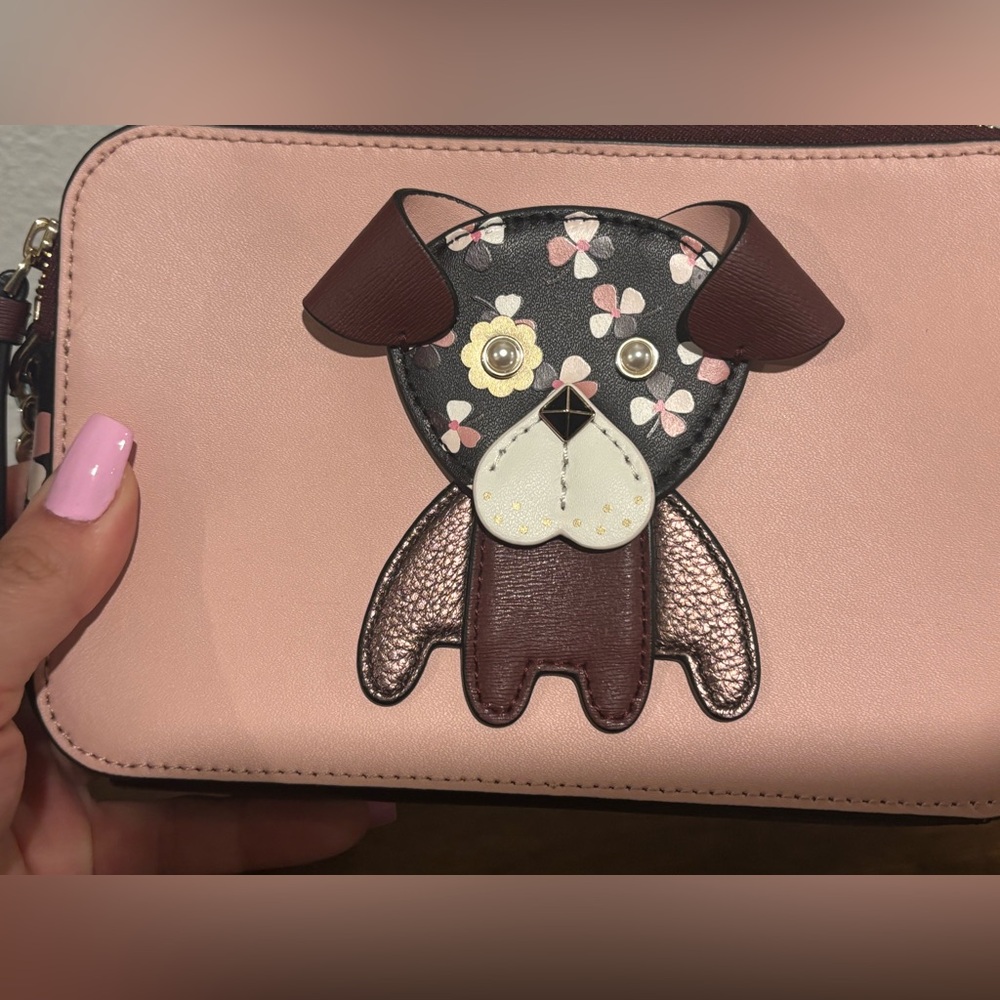Kate Spade Pink Crossbody with Dog Motif - Picture 3 of 16